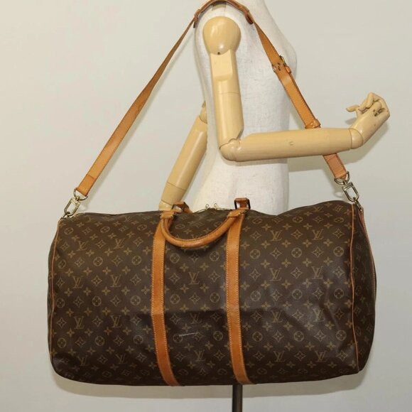 LOUIS VUITTON Monogram Keepall Bandouliere 60 Boston Bag - Picture 14 of 16